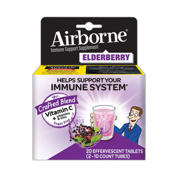 Airborne® Immune Support Effervescent Tablet, Elderberry, 20 Count freeshipping - TVN Wholesale